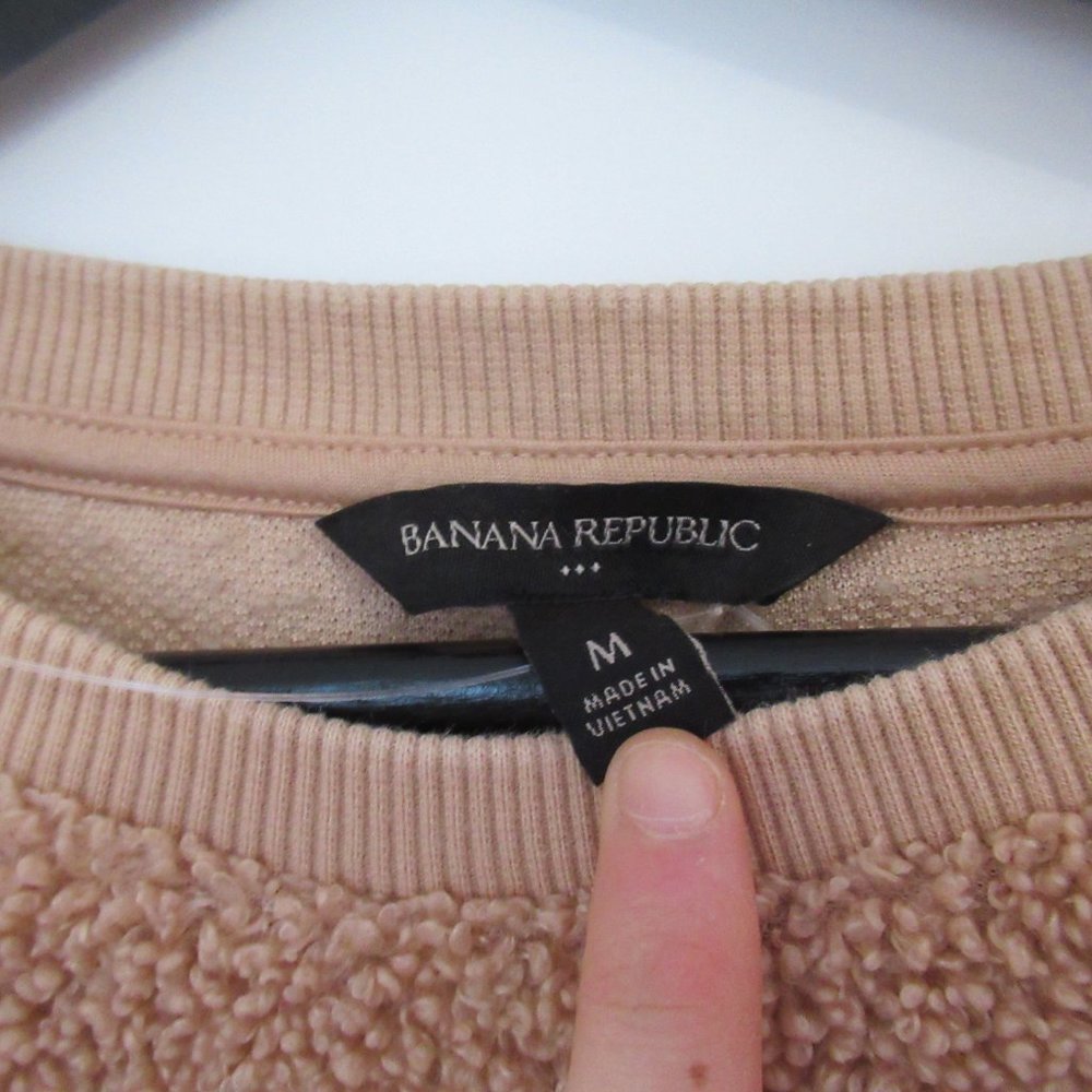BANANA REPUBLIC WARM CHUNKY WINTER SWEATSHIRT SIZE M OVERSIZED - Picture 4 of 4